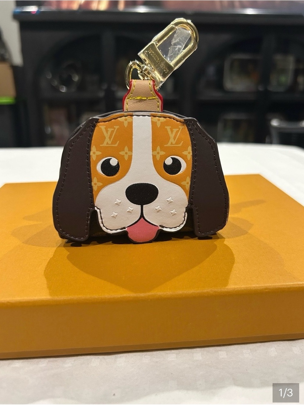 Louis Vuitton Multicolor Dog Air Pod Charm Mini Bag Key Charm PRICE IS FIRM